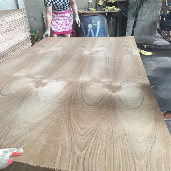 4mm Burma natural teak veneer plywood for india