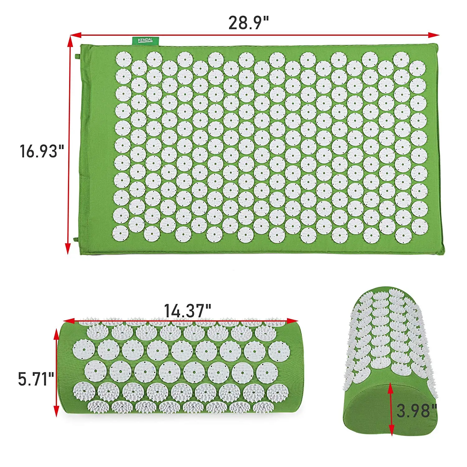 Timecreate High Quality Acupressure Massage Shakti Mat Best Back Pain Relief Acupressure Mat And Pillow Set