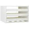 White Chef's Edition Spice Rack 30-Bottle Spice Organizer with Universal Drawers
