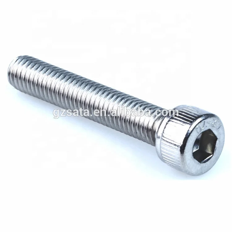 Din7984 Hex Socket Thin Head Cap Screws Fully Threaded Stainless Steel