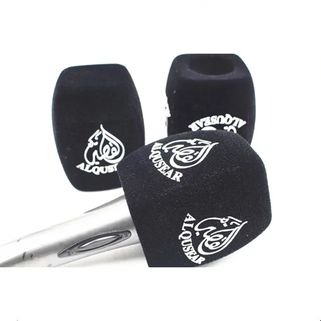 Mic Foam Windshield Custom Mic Flag 4side Print Logo Mic Foam Windscreens 80 Ppi Buy Printed