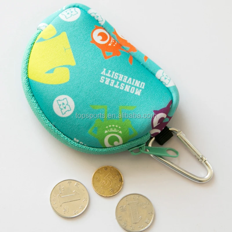 Free In Stock Sample Factory Direct Selling Neoprene Mini Coin Purse