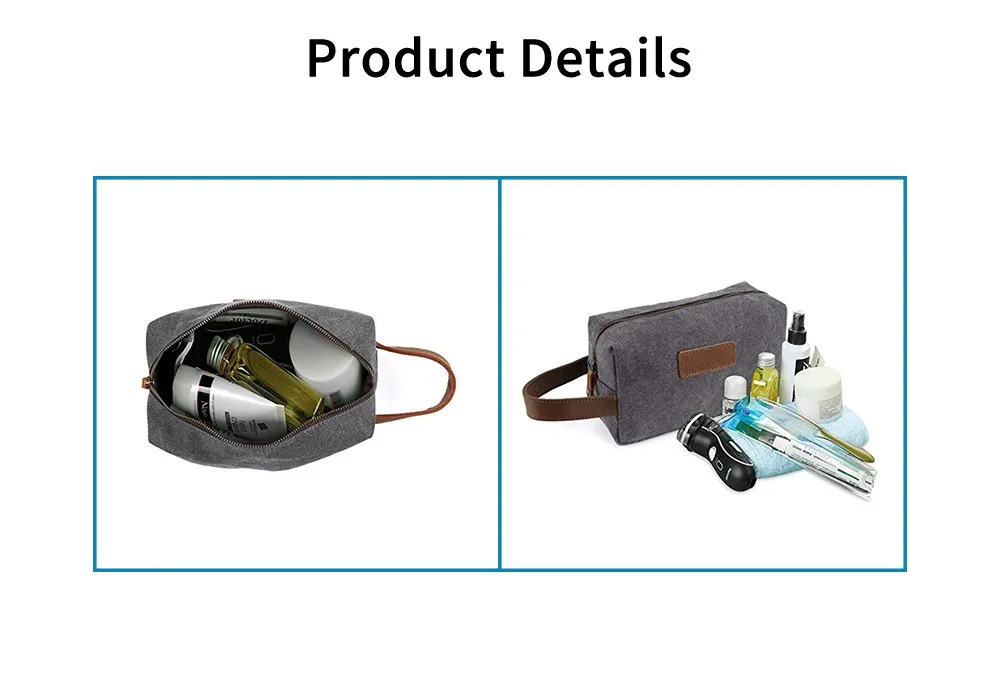 Iso Bsci Lvmh Lightweight Large Hanging Travel Toiletry Bag For Men