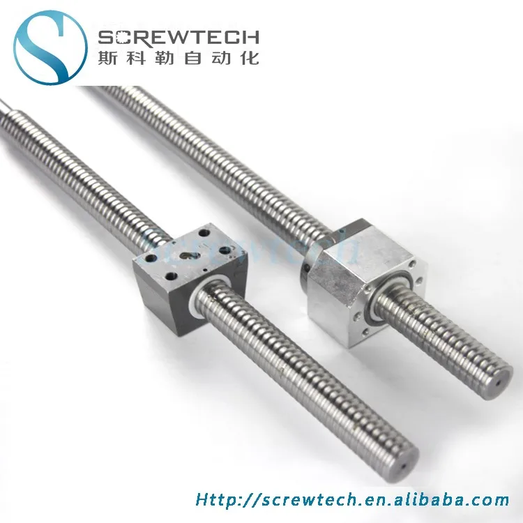 Customized Ball Screw 2505 With Square Block Nut Buy Ball Screw 2505