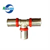 Ferrule brass swivel pipe fitting union connector pex al pex brass compression pipe fittings for plastic pipe