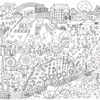 China customized cheap giant wall size coloring poster