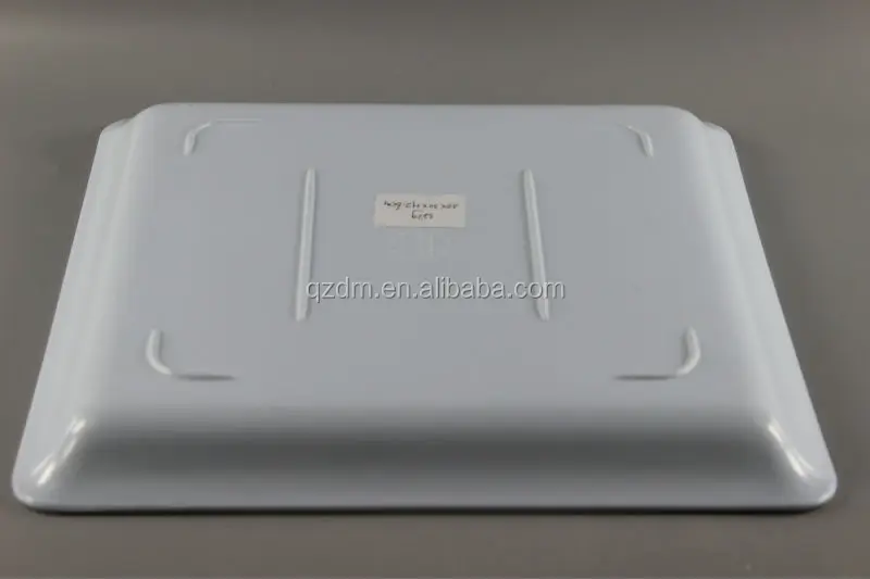 12 Inch White Square Melamine Food Tray