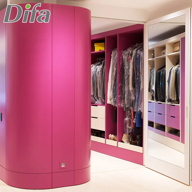 Custom Painted Color Combination Wardrobe Laminate Bedroom