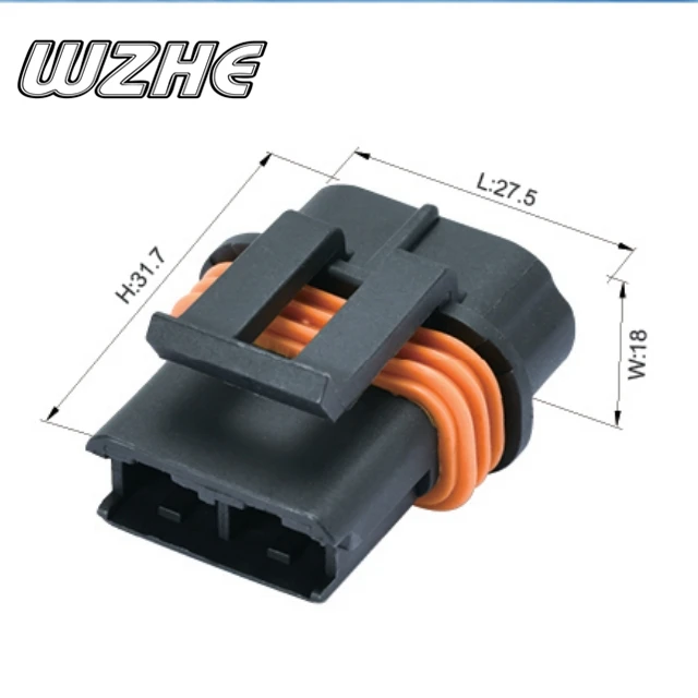 Chinese wholesale suppliers Female 2 pin female automotive connector
