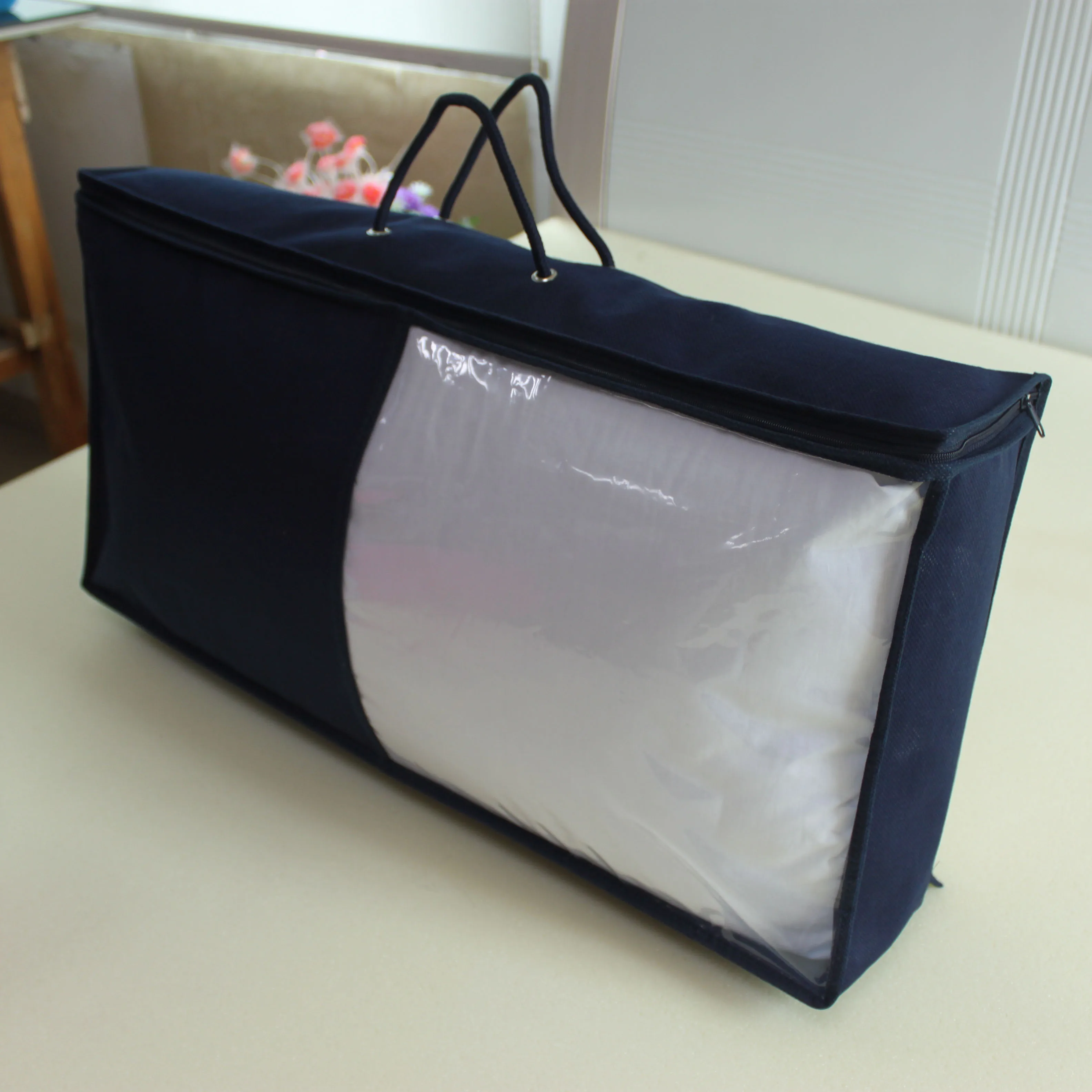 Texpack Oem Wholesale Pvc Non Woven Wire Steel Bag For Comforter