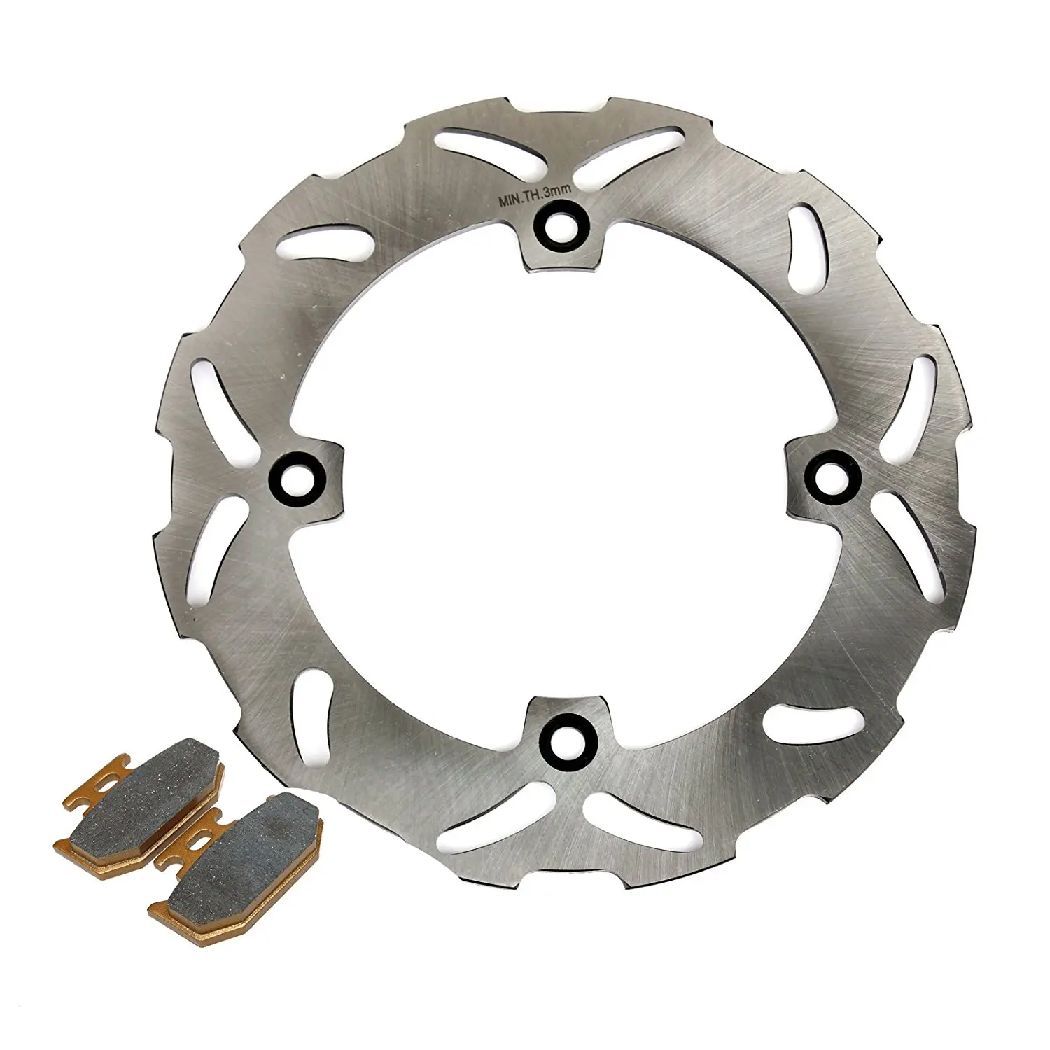 Wotefusi Motorcycle Rear Brake Disc Rotor for Suzuki Ts125 1990-1996 1991 1992 1993 1994 1995 Ts200 1989-1994 Dr250 Dr350 Do Not Fit for 1995 Suzuki Dr350 Street.