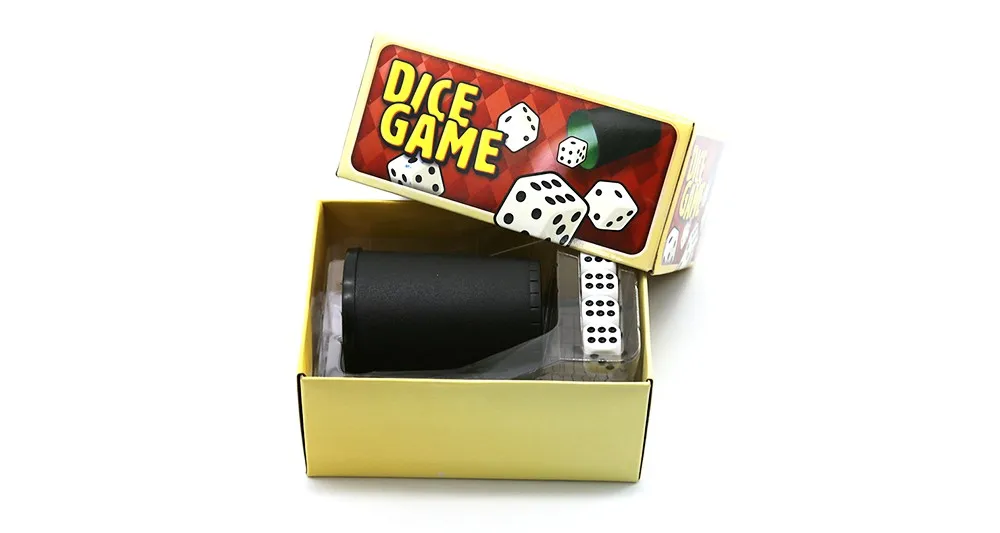 Tabletop Gambling Entertainment Liar's Yahtzee Dice Cup Game With 5
