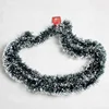 FY 1pc 2M Christmas Decoration Bar Tops Ribbon Garland Christmas Tree Ornaments White Dark Green Cane Tinsel Party Supplies