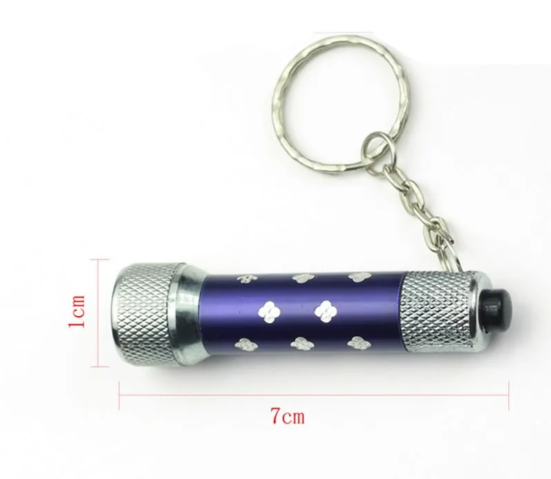 Aluminium Mini Led Flashlight Keychain With 5 White Led Light - Buy ...