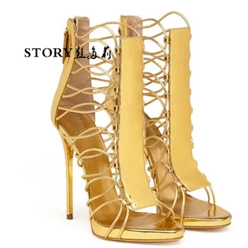 gold suede heels