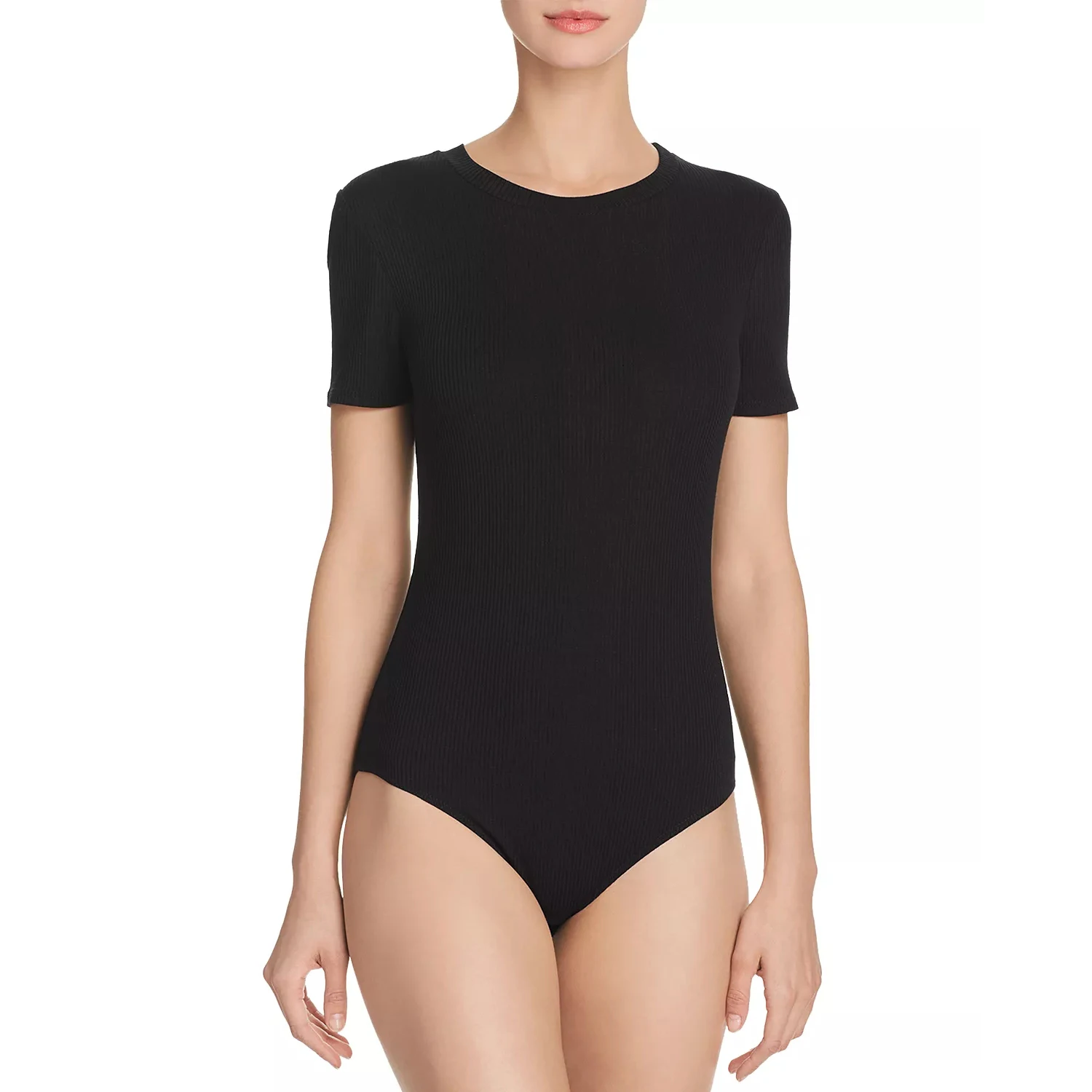 plain black bodysuit
