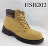 steel toe insert anti-hit high quality fashion honey/camel shoes work safety