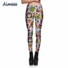 Christmas Sexy Elastic Skinny And Pretty Tree Printed Leggings For Women