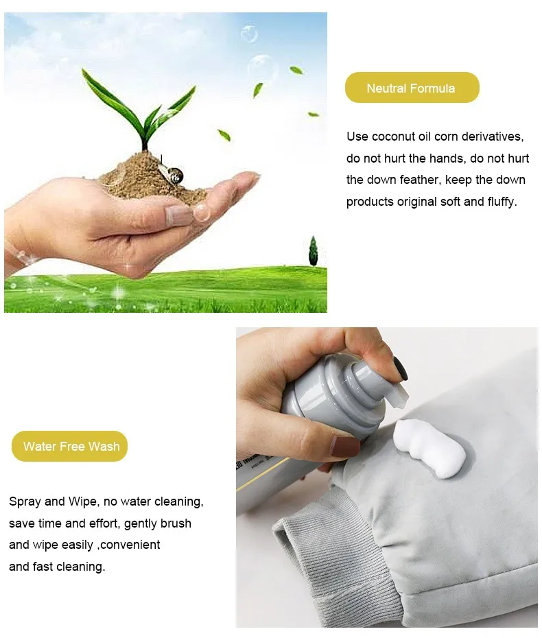 2023 New Arrivals Winter Washingfree Instant Cleaning Foam Down Jacket