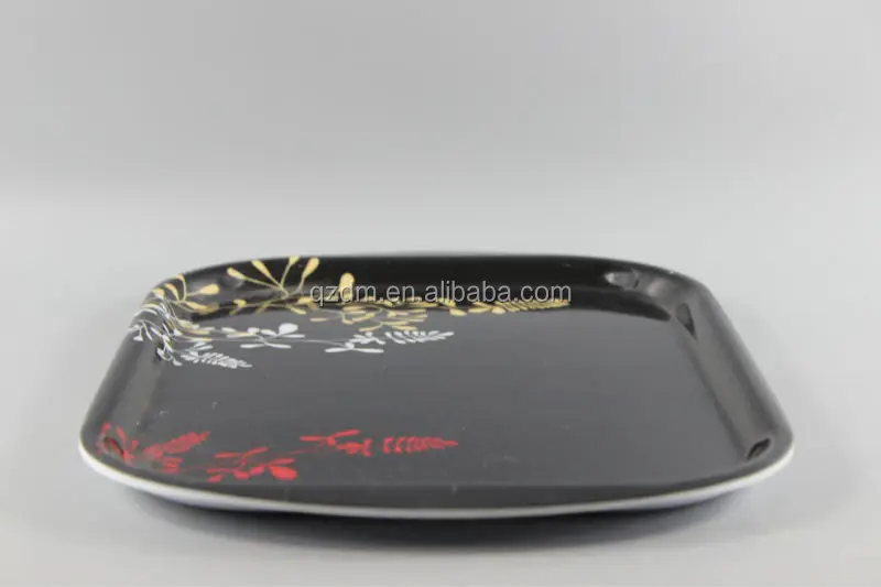 Black Plastic Melamine Tray