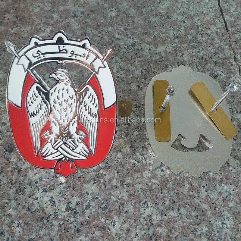 Uae 47th National Day Gift Falcon And Flag New Design Car Emblem,Metal