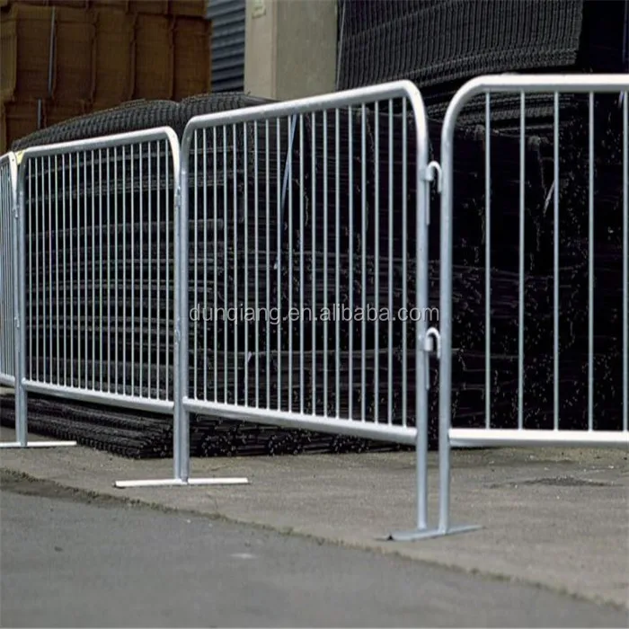 Portable Barrier Railing Metal Galvanized Crowd Control Barriers Fence