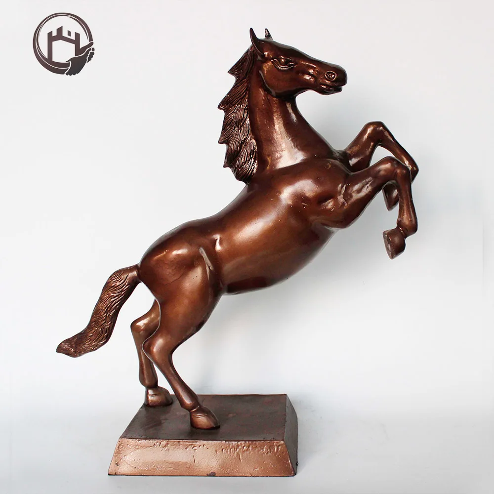 Aluminum Metal Casting Bronze Horse Statue Home Decor Crafts Sculpture