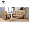 High Quality Yellow Leather Chesterfield Sofa,Wooden Sofa Set Designs