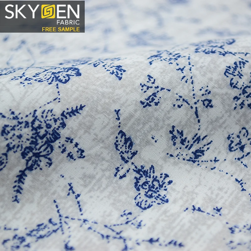 Skygen Guangzhou shirts clothing 60x60 thailand woven 100%cotton fabric roll textile