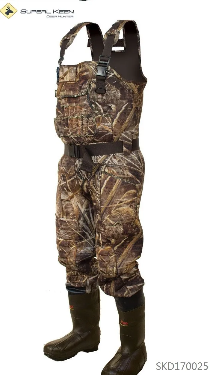 Outdoor Hunting Camo Neoprene Waders With Chest Pocket Buy Fly