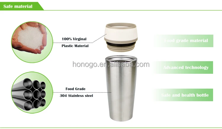16oz Chinese Stainless Steel Thermos Vacuum Contigo Antoseal Mug/ Wholesale Contigo Water Bottle