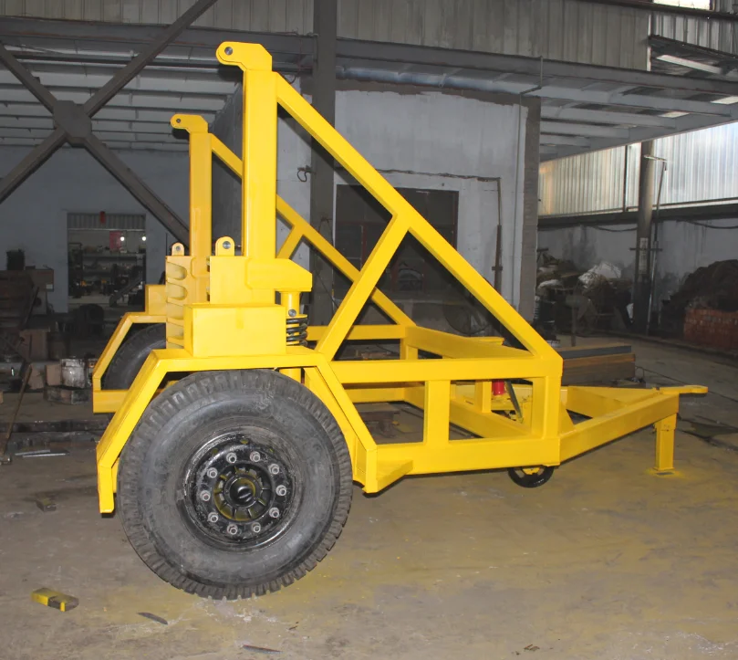 10ton Cable Trailer For Electric Cable Galvanized Steel Hydraulic