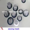 40 mesh stainless steel rubber rim water tap filter mesh, metal water mesh cap with rubber rim