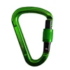25KN Silver Aluminium Screw Locking Carabiners for Hammock and Dance