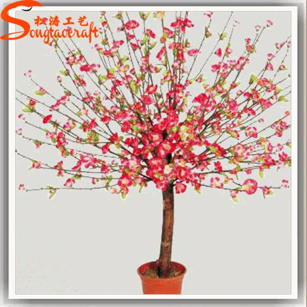 High Quality Colorful Plastic Outdoor Forest Cherry Blossom Shade Trees