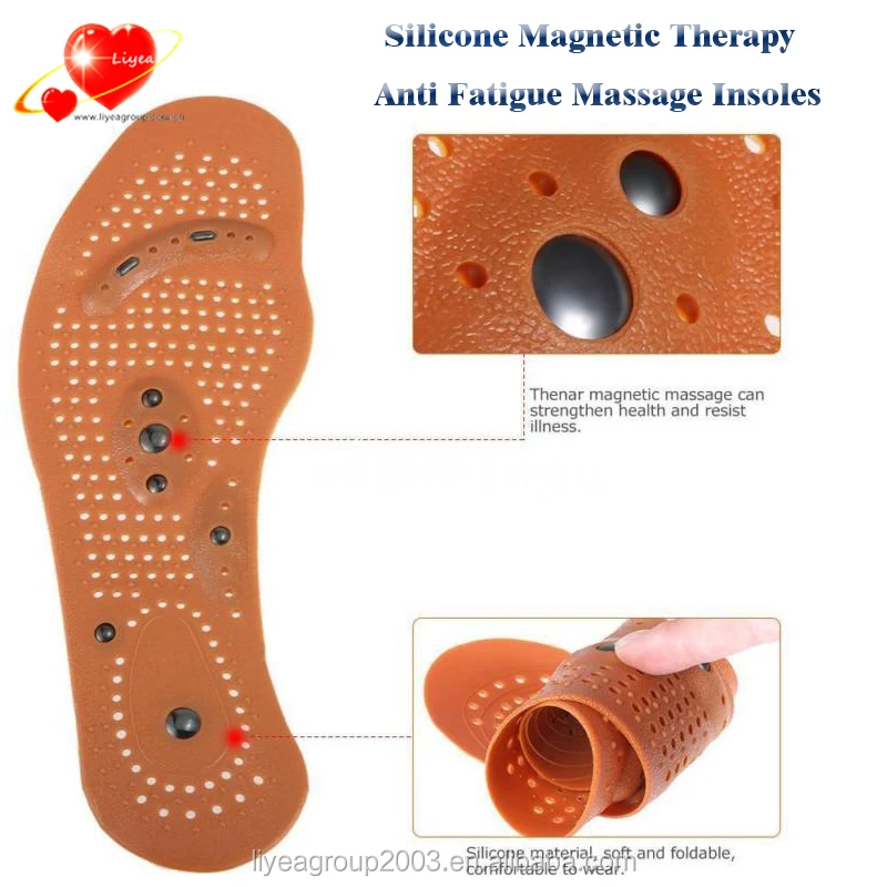 Silicone Rubber Shoe Insoles Acupressure Insoles Silicone