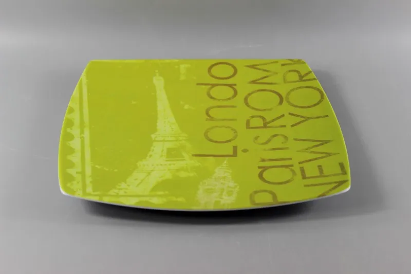 10.25"Melamine Square Plate Melamine picnic plate