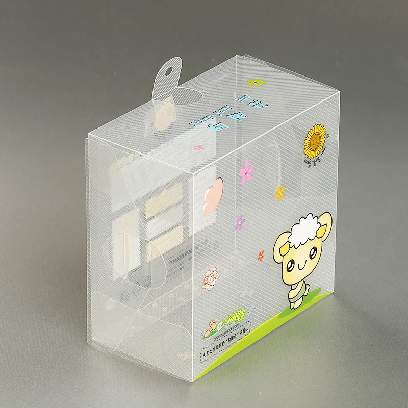 Waterproof Frosted Plastic Packaging Boxes With Handle Food Grade Frosted Pp Plastic Gable Shape