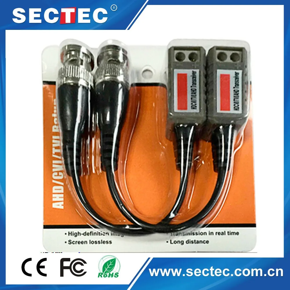 Analog Camera Security Audio Video Balun Transceiver Bnc Camera Balun