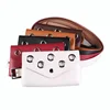 2018 new fashion PU leather studs fancy packs waist belt bag for women