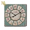 Supersize antique blue tray wall clock