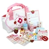 Wooden simulation medicine box Pretend doctor nurse group role Playing educational toys