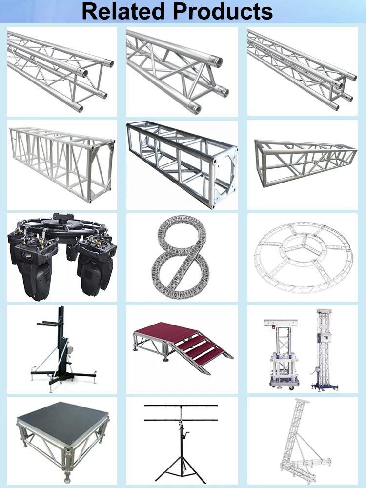 Black Triangle Aluminum Spigot Truss Triangle Stage Truss Aluminum Alloy