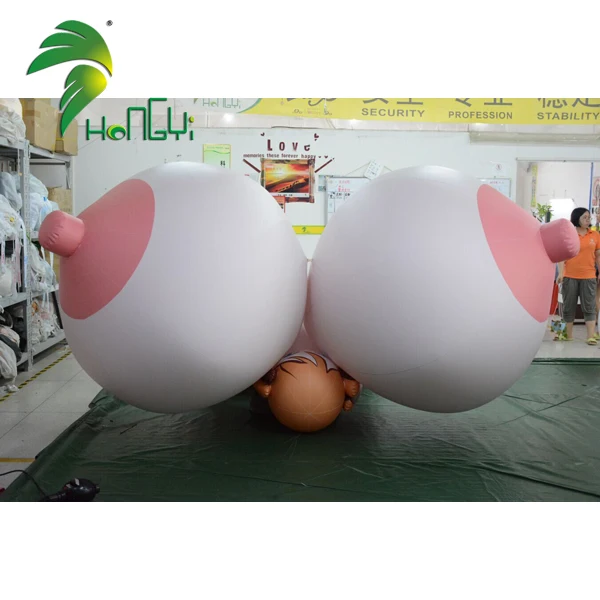 amazing pvc soft inflatable big chest sexy cartoon girl doll toy