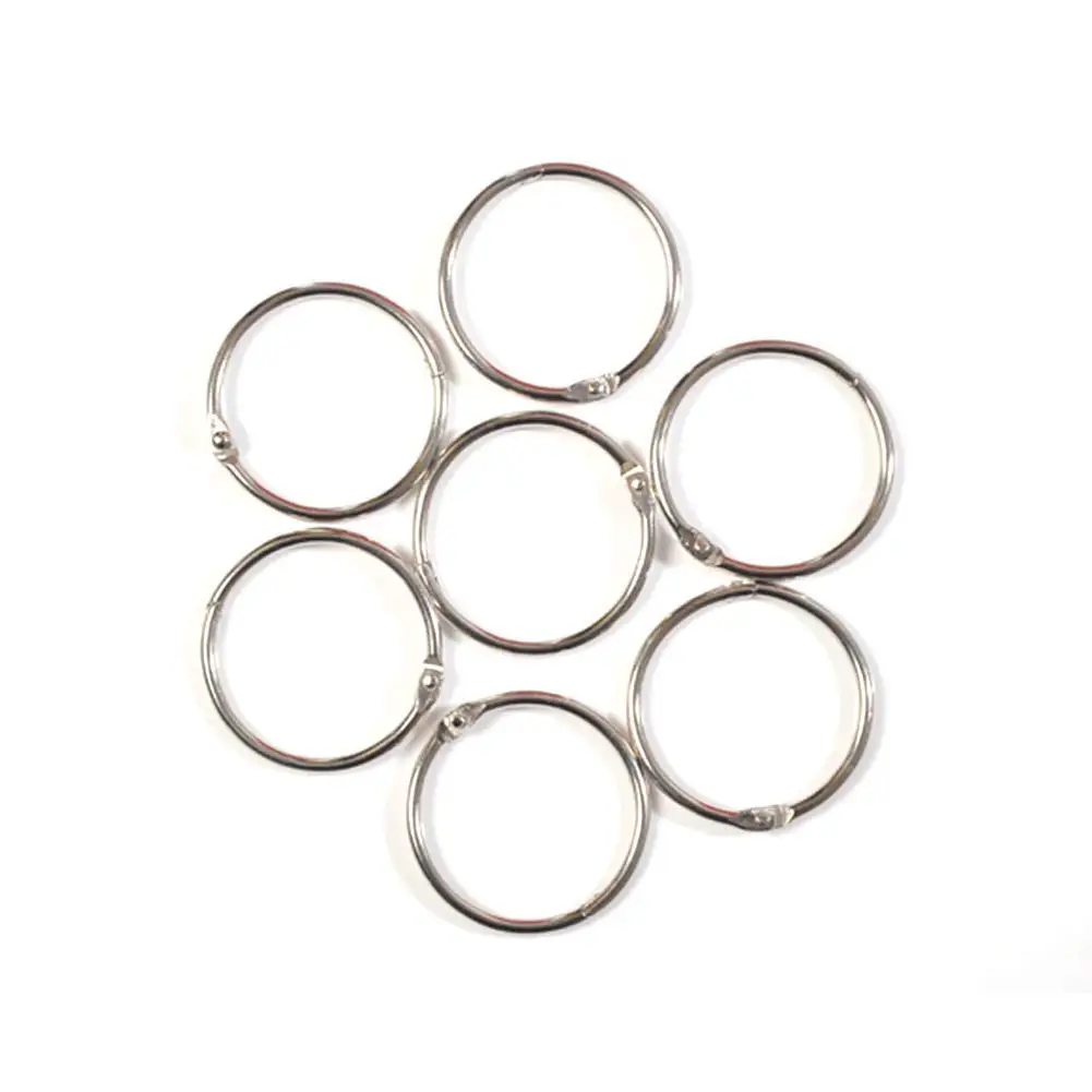 yodaliy Bathroom Hook Rings,12Pcs/Set Metal Circle Hook Rings Curtain Hanging Hanger Rings Bathroom Hooks Curtain Shower Glide Hanger Ring,Silver(12PC)