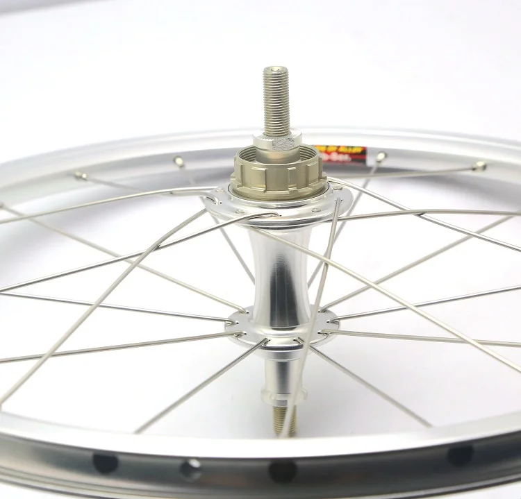 Sale BRAND NEW 16 x1 3/8" ( 349 ) silver/black  2/3speed Wheelset light weight 16/20hole for brompton bike 2