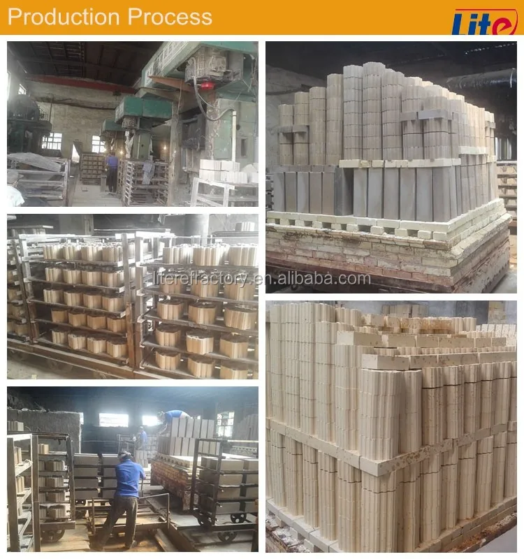 High temperature heat resistant chemical silica mullite bricks used in the cement kiln