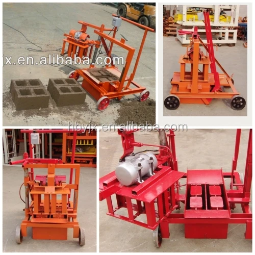 Mobile Concrete Block Making Machine Qmj2-45 Made In China - Buy Cement ...