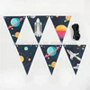 Brand Company Logo Design Poly Strings Printing Pennant Flag For Outdoor Event Advertising