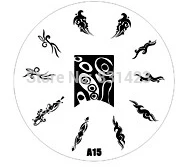 2015 new A Series A15 Nail Art Polish DIY Stamping Plates Image Templates Nail Stamp Stencil